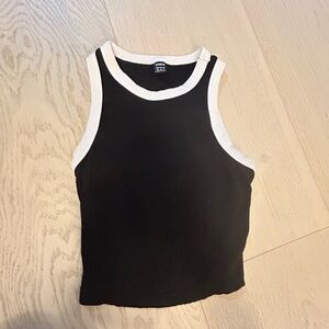 Black and white tank top size small